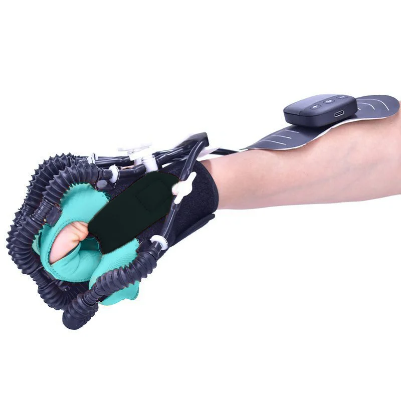 Rehabilitation Robot Glove For Stroke Hemiplegia Patients With Low Frequency Pulses Massage And Hot Compress Massage Function