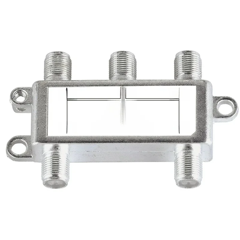 Séparateur de câble Coaxial numérique à 4 voies, 5-2400MHz, Compatible RG6 et RG59, séparateur Coaxial à 4 ports pour système d'antenne TV par câble Satellite