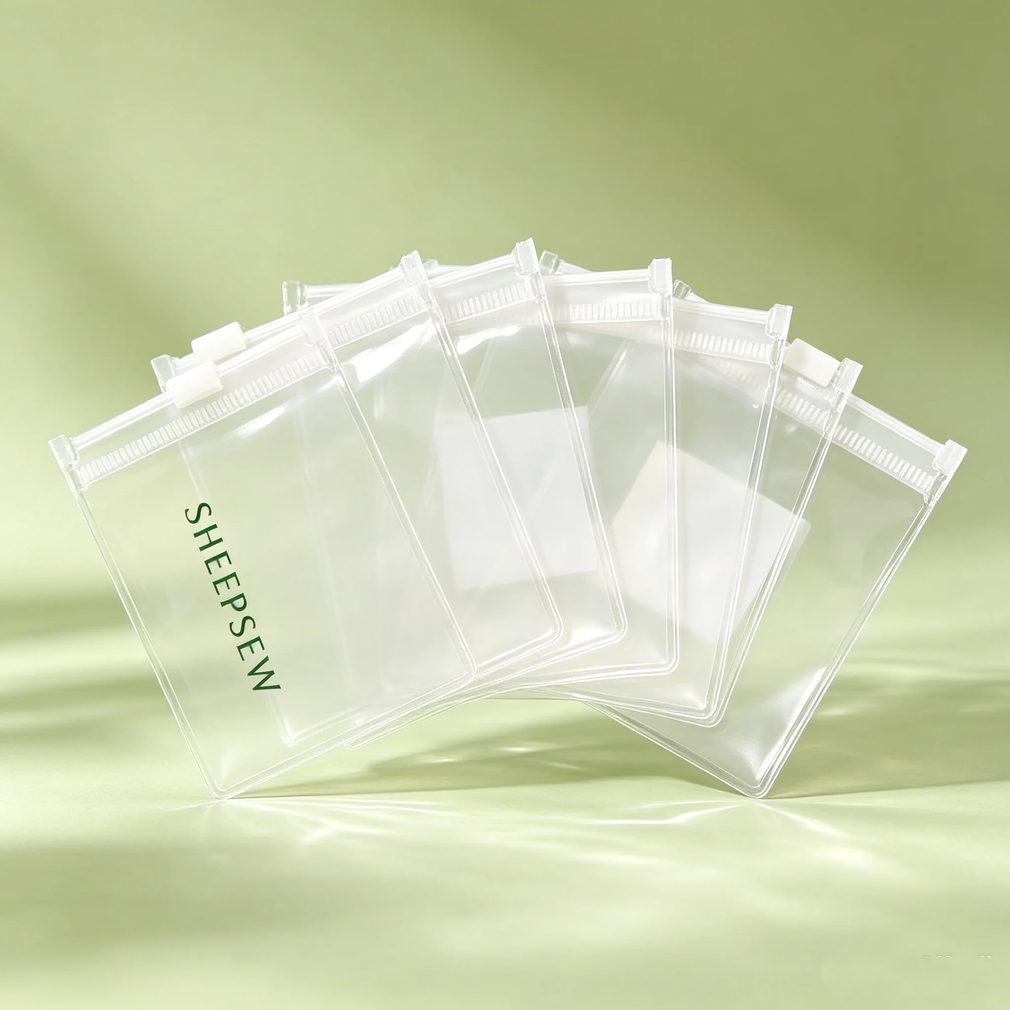 50pcs Custom Jewelry Packaging Plastic Bags with Logos, Pvc Clear/frosted Jewelry Pouch, Small Zipper Bag for Big Earrings