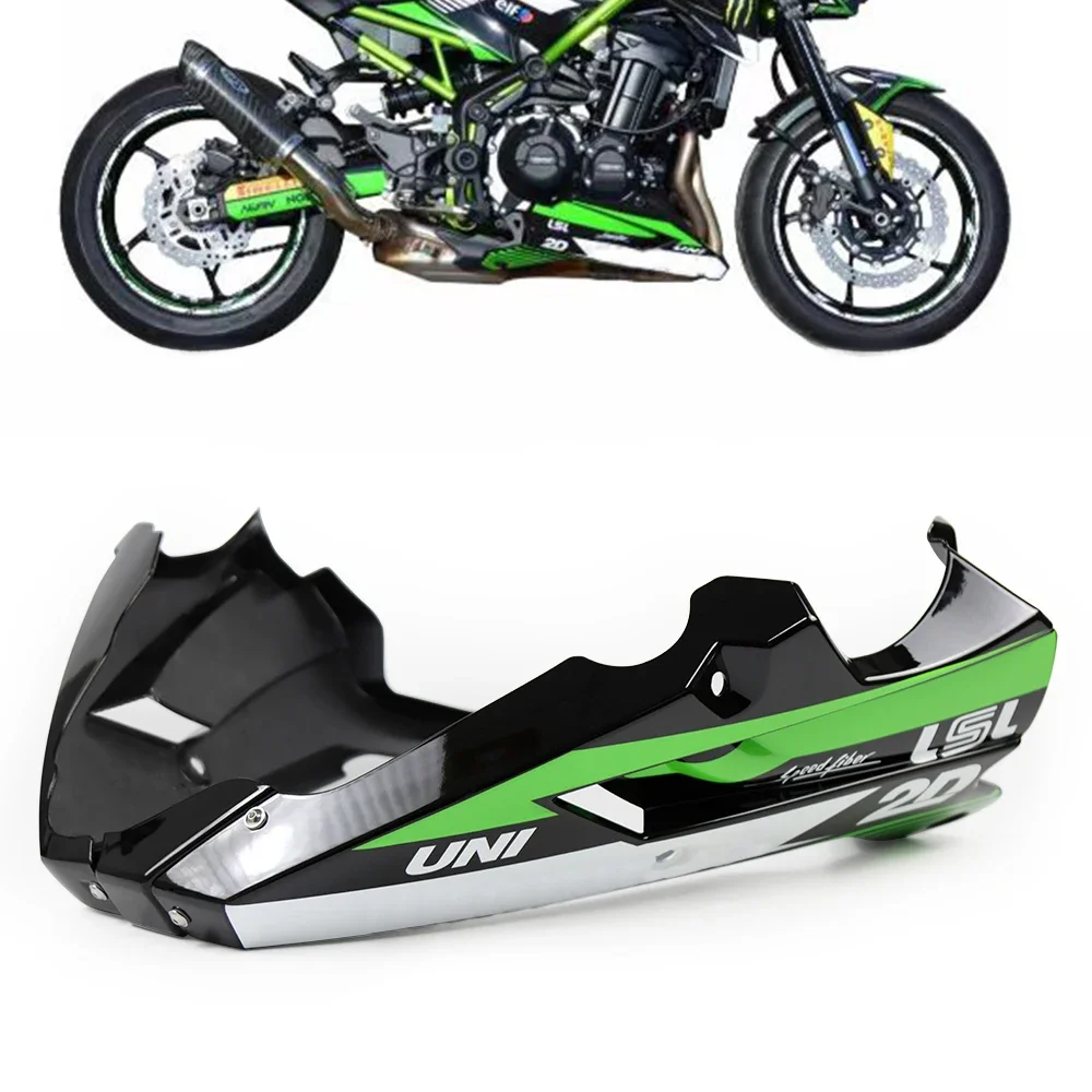 Voor Kawasaki Z900 2017-2021 Nieuwe Motorfiets Bellypan Buik Pan Motor Spoiler Lagere Panel Kuip Cowl Cover Body Frame protector - afbeelding 2