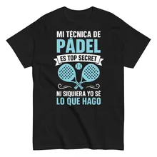 Camiseta Padel Divertida Mi Tecnica