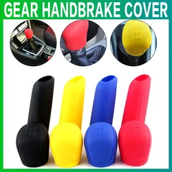 STONEGO Car Auto Manual Silicone Shift Gear Head Knob Cover Handbrake Hand Brake Covers Sleeve Case Skin Protector Car Styling