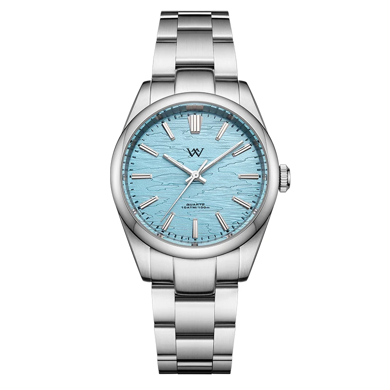 WM Watch Men Quartz Watch Birch Forest Series Sapphire 100M Waterproof AR Coated Welly Merck Man Casual 36mm Watches 207M-WM
