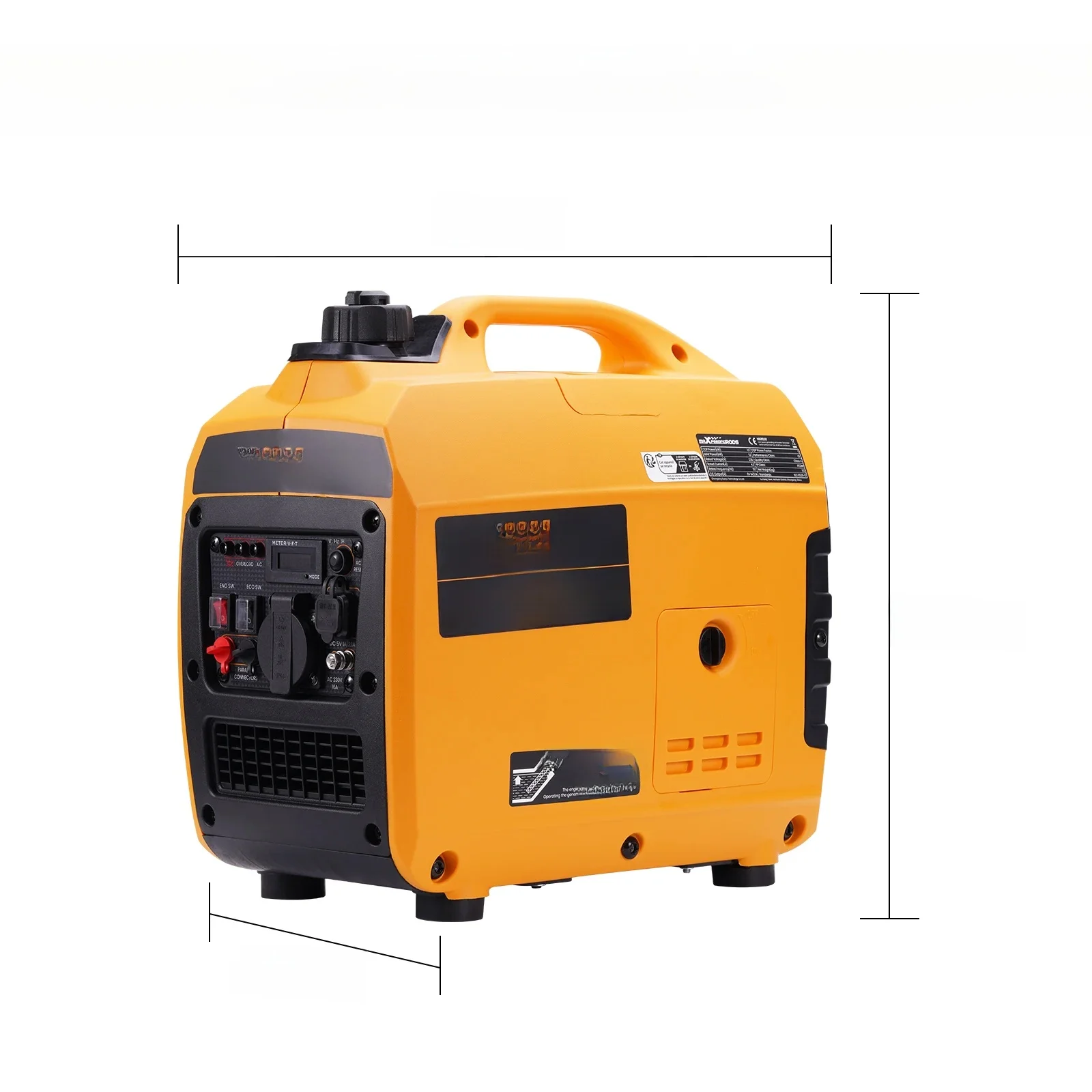MAXPEEDINGRODS 1200 W Inverter-Generatoren Tragbarer benziniger leiser Generator Tragbarer Stromgenerator für Wohnmobile