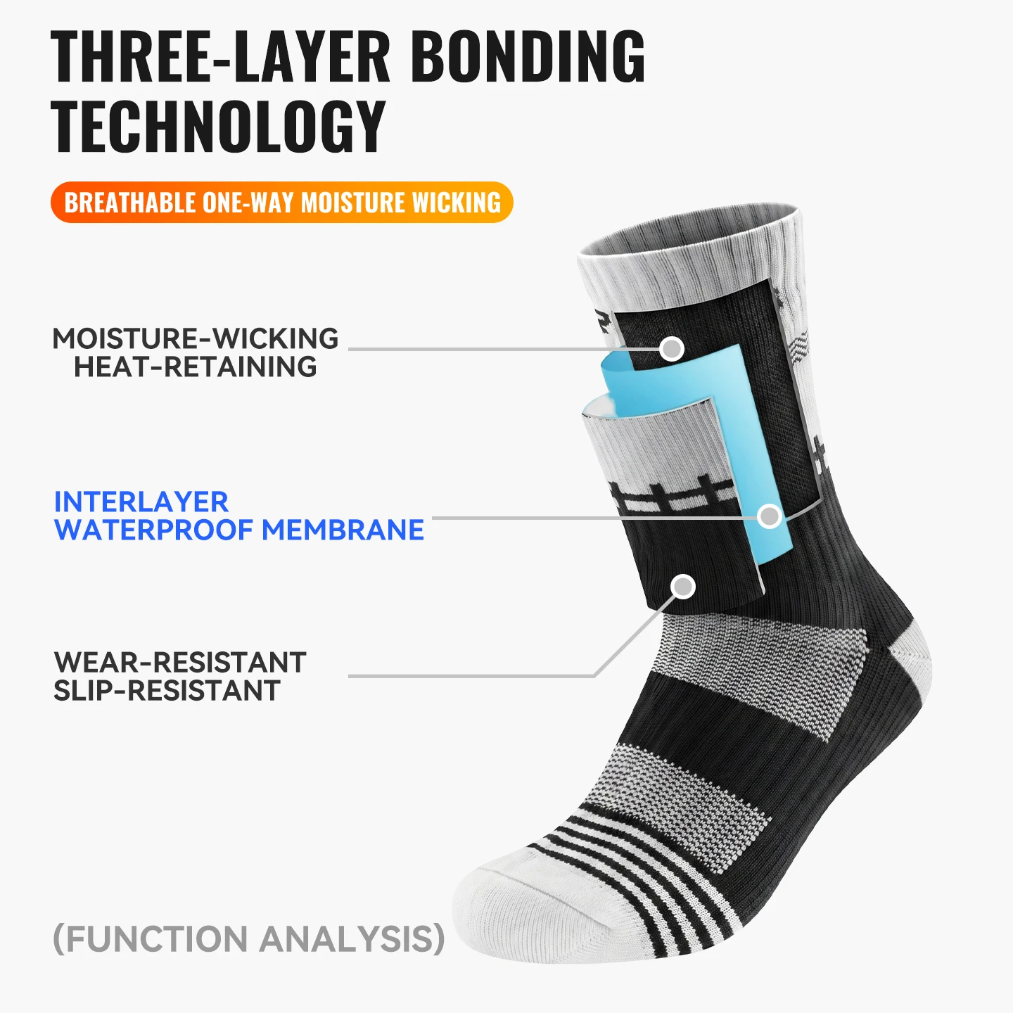 WRELS 1/2/3 Pairs Waterproof S - Fishing Socks review and price