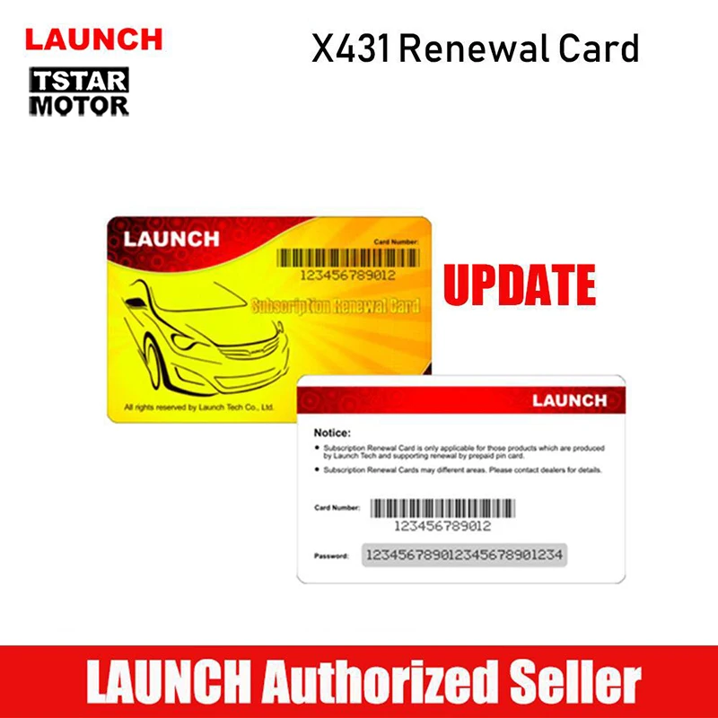 2 Year Update Subscription Renew Card For Launch X431 MINI V PRO PROS