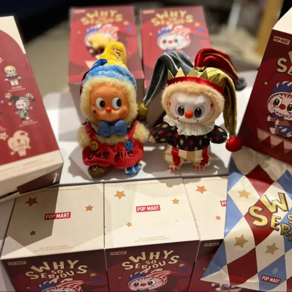 100% أصيلة البوب مارت الوحوش Labubu لماذا سلسلة خطيرة جدا هالوين طبعة صندوق أعمى تحصيل دمية الفينيل هدية الشكل