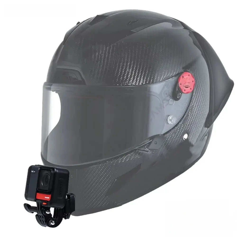 Kask Shark Race R Pro GP Niestandardowe aluminiowe mocowanie podbródka do kamery GoPro Hero13 12 11 10 Insta360 X4 X3 Ace Pro2 DJI 4 5Pro — zdjęcie 2