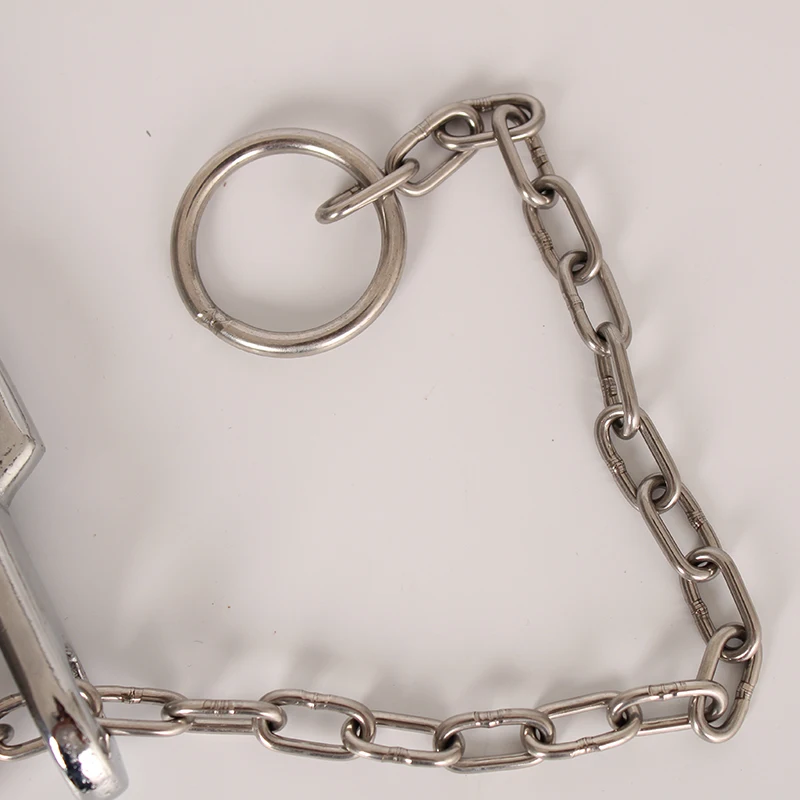 Chuangpu Stainless Steel Cow Nose Tongs, Bull-Holder with Chain, Goat Nose Clamp