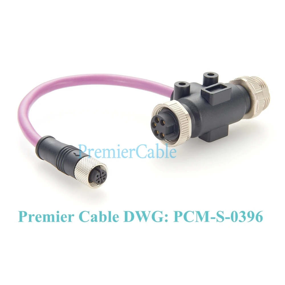 3-Wege-7/8"-zu-M12-T-Verbinder Verlängerungskabel Devicenet-Adapter Y-Splitter 7/8" Stecker auf Buchse für CANopen CANbus NMEA2000 – Detail 3