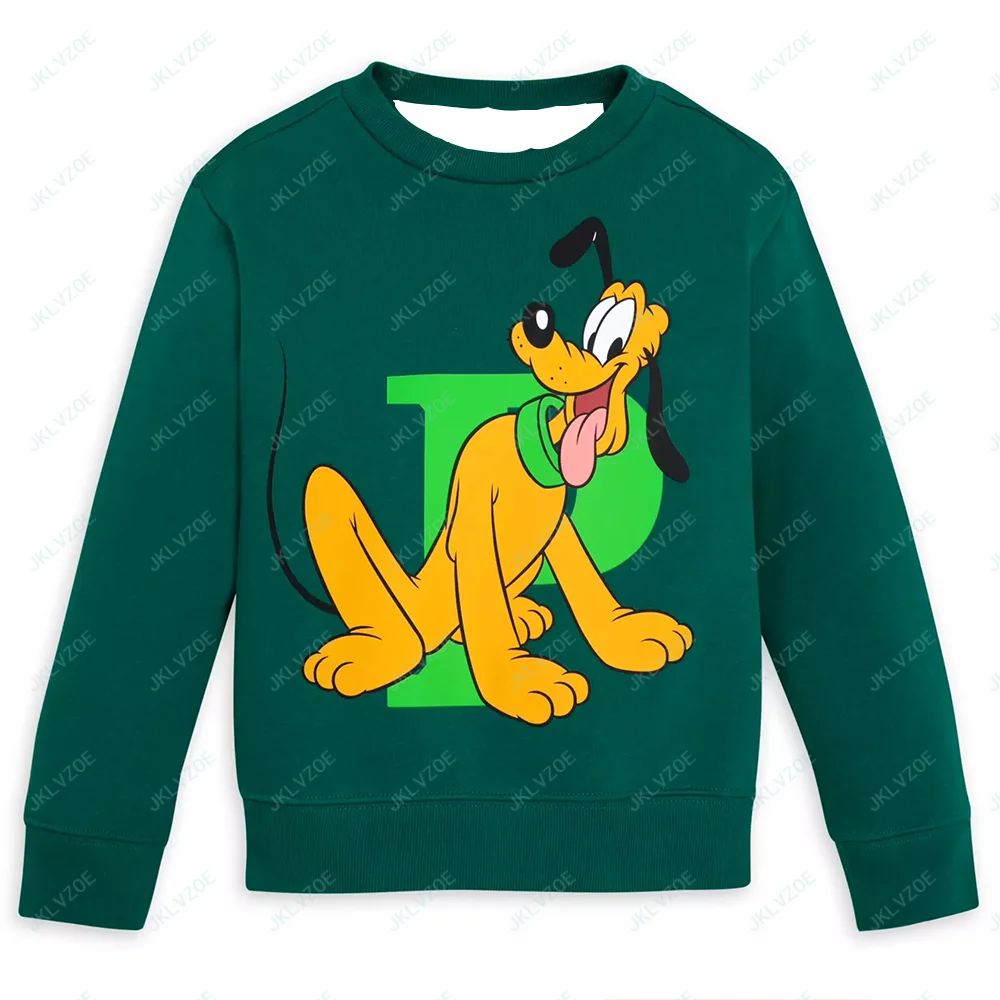 Autumn And Winter New Arrivals Disney Pluto Round Neck Pullover Women Christmas Holiday Fashion Print Pullover for Adult