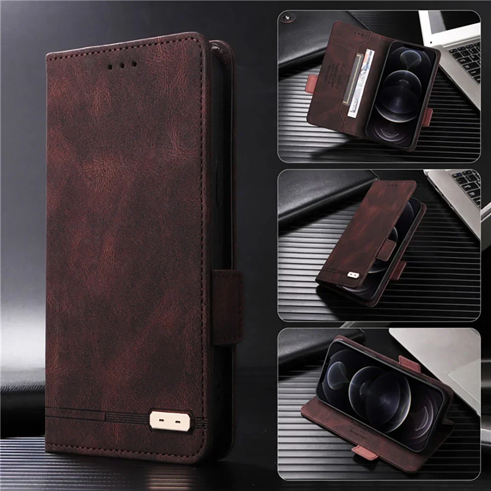 Skórzane etui portfelowe do Asus Rog Phone 9 FE, etui z klapką do Asus Rog Phone 5s 5 6 7 8 9 Pro, okładka książkowa do Rog Phone 6D 5 Ultimate 3 — zdjęcie produktu 7