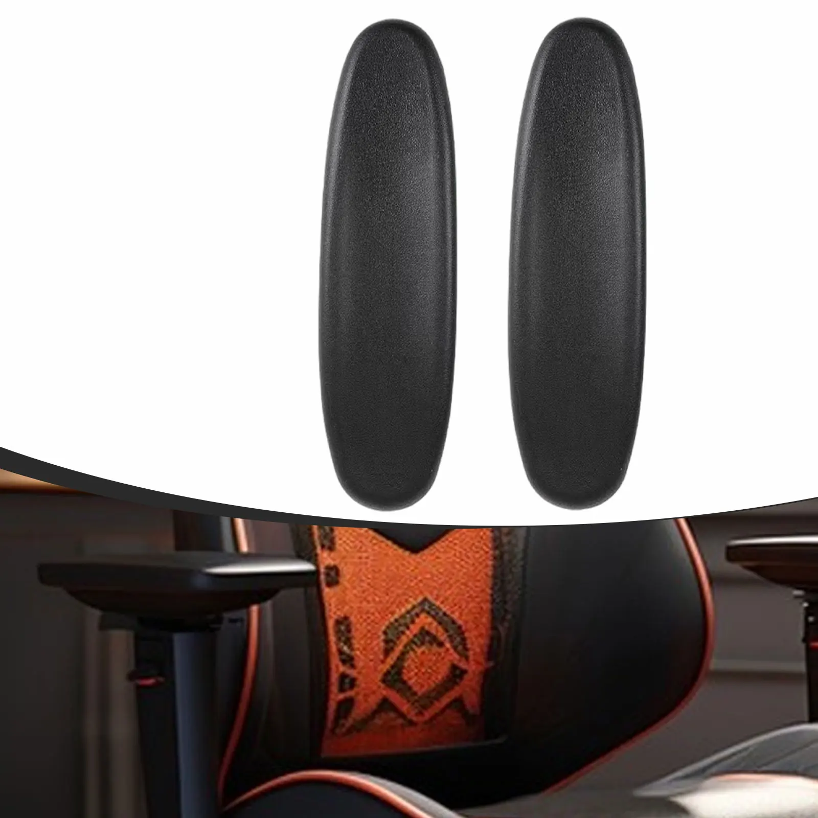 2 قطعة كرسي الألعاب مساند للذراعين كرسي مكتب مسند الذراع منصات الذراع قبعات بولي Leather الجلود كرسي دوار اكسسوارات مسند الذراع منصات أذرع مريحة