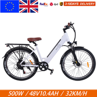 Bezior M3 26 Inch Electric Road Bike 48V10.4Ah Lithium Battery 500W Rear Brushless Motor 7S Shifter Double Disc Brake 2.1 Tire