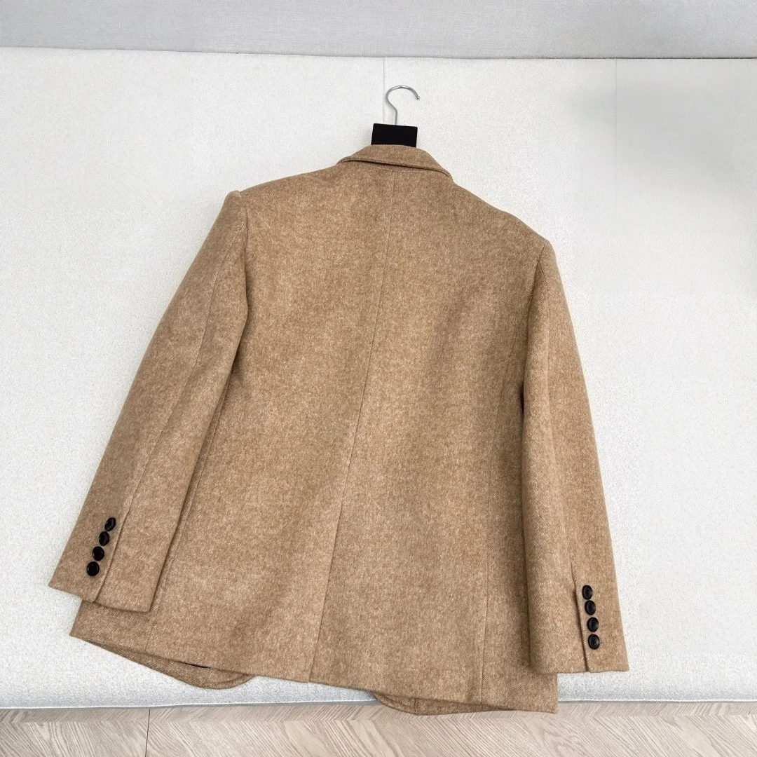 

232013, осенне-зимняя новая женская одежда, простая молодежная повседневная шерстяная куртка, универсальная элитная одежда для повседневного использования или поездок на работу