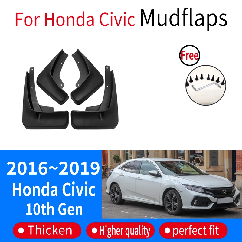 

Auto Parts For Honda Civic 2016~2019 2017 2018 Fender Lining Car Front Rear Wheel Fender Splash Guard Accessories Mudguard Skin