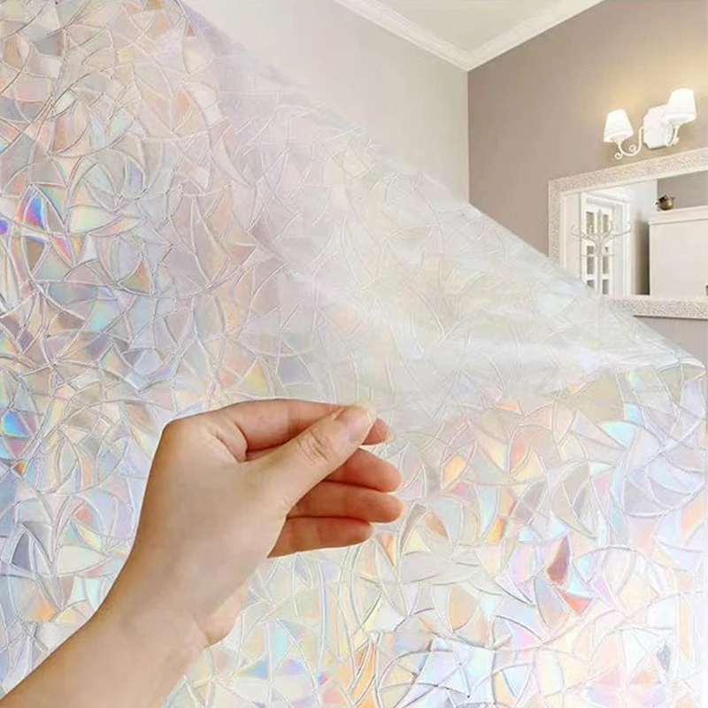 Anti Peeping Wallpaper Window Privacy Film Rainbow Window Sticker Heat Insulation Ultraviolet-proof Electrostatic Adsorption