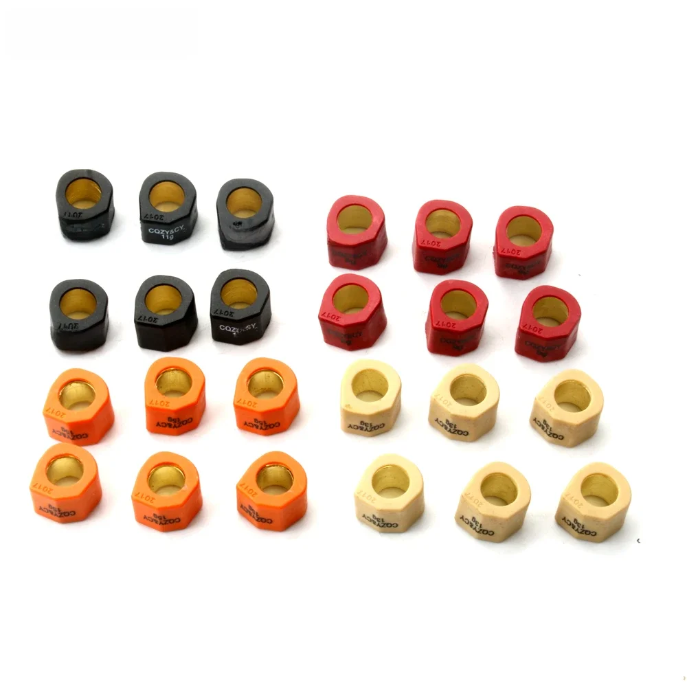 6PC Zestaw rolek wyścigowych Waga 20x17mm 9g 11g 13g 15g Do skutera Aprilia Leonardo 125 150 Scarabeo Mot Rotax 200 — zdjęcie 2