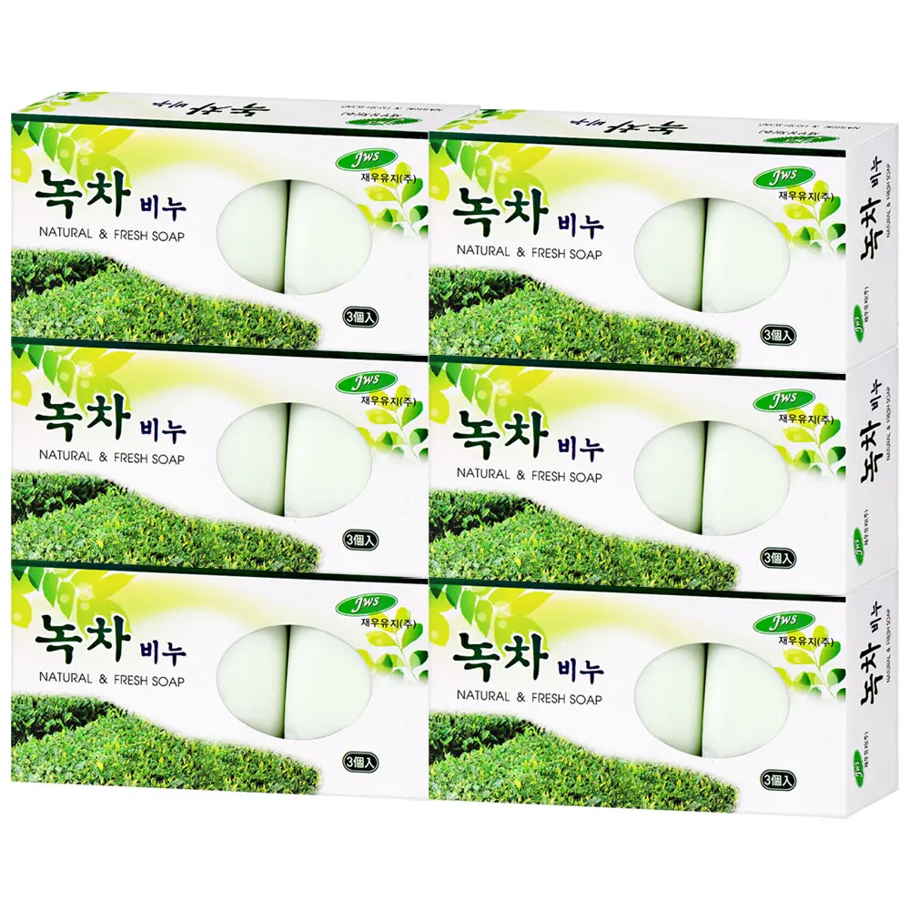 95g green tea soap 18 pieces of ash oil