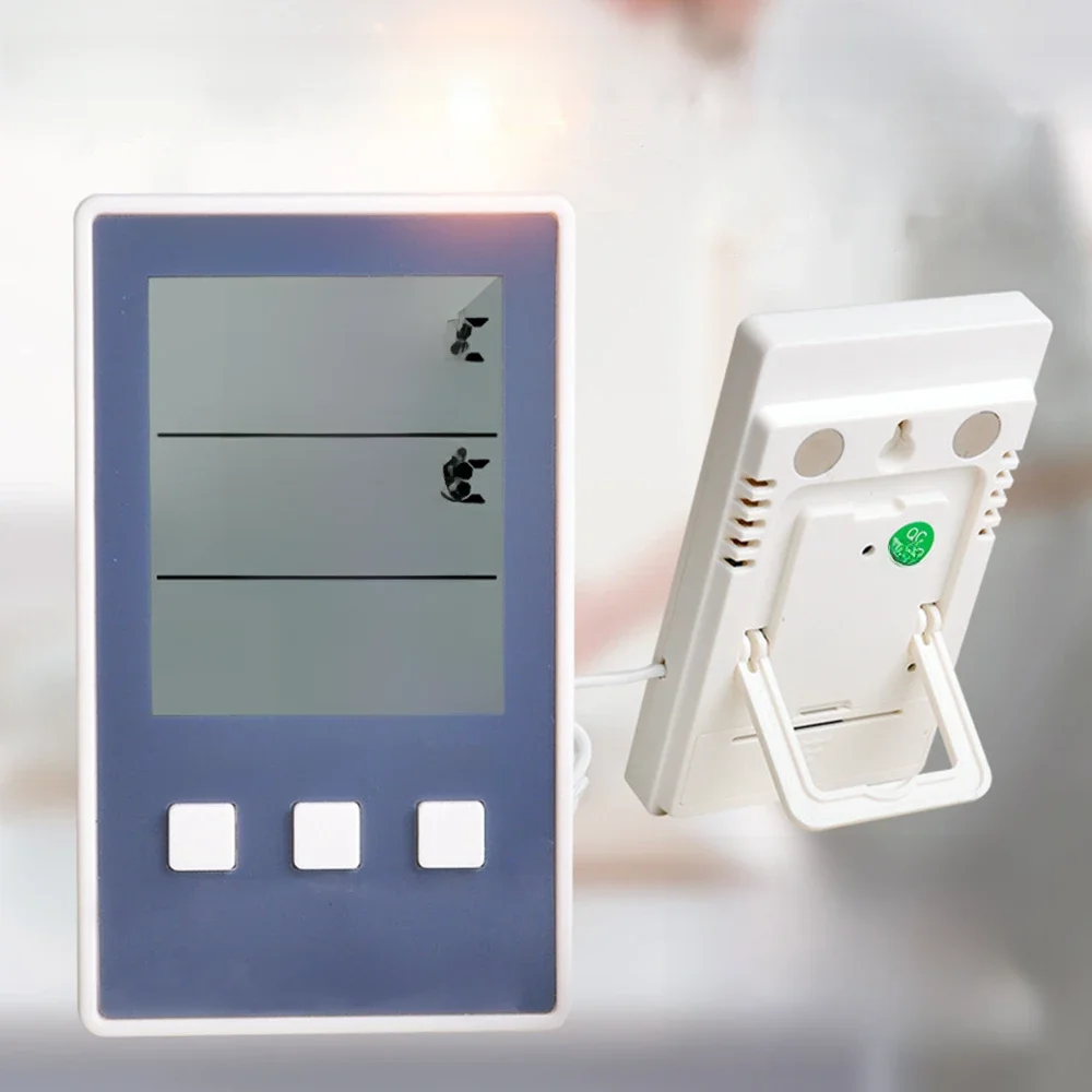CX-201A cyfrowy termometr higrometr temperatura wewnętrzna zewnętrzna miernik wilgotności C/F wyświetlacz LCD sonda czujnika stacja pogodowa — zdjęcie 2
