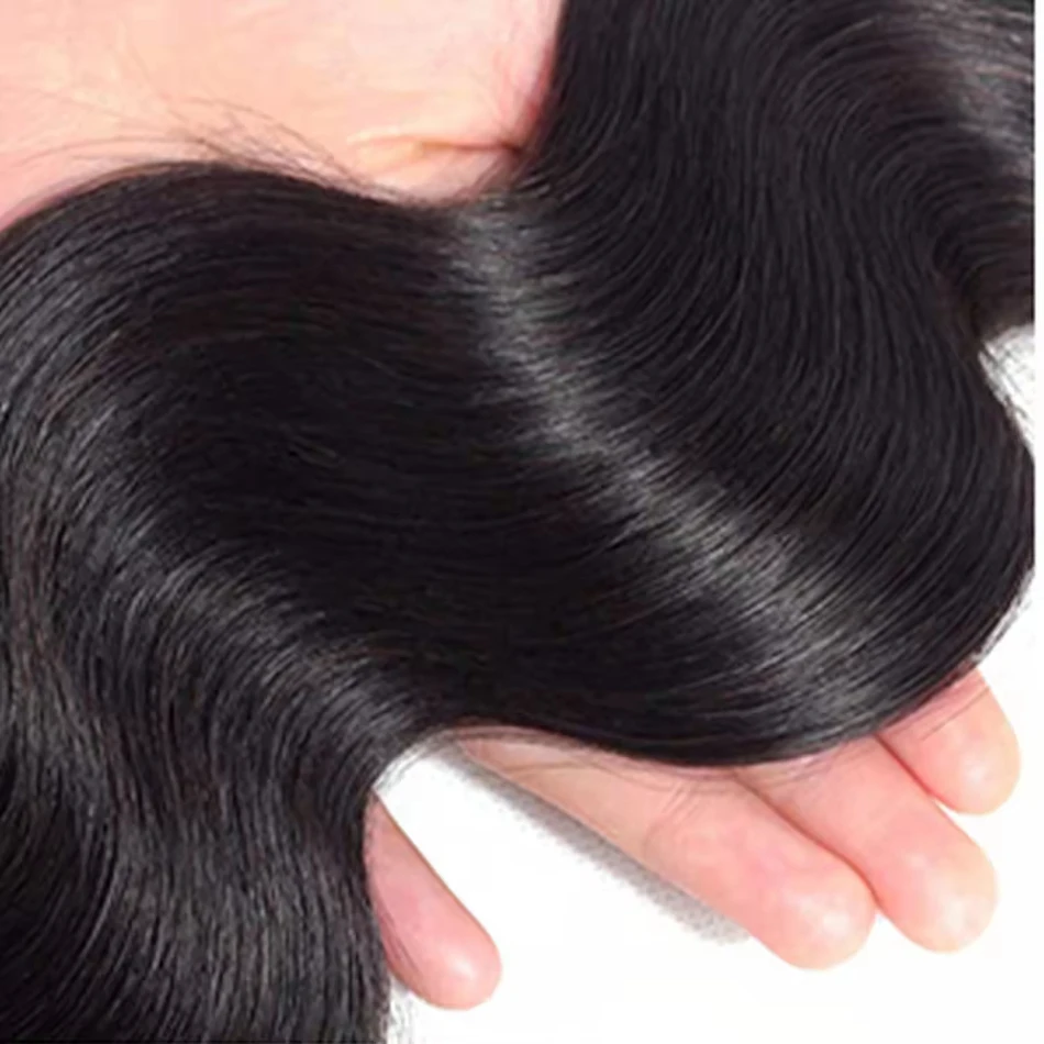 인모 헤어 번들 16A 바디 웨이브 곱슬머리 30인치 40인치 100% 브라질리언 3/4 번들 헤어 가발 엮임 헤어 익스텐션 버진 헤어 생모 가발