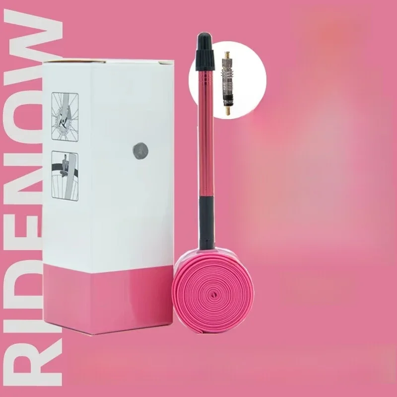 AliExpress NONE Ridenow Aluminum Valve Bike Inner Tube Super Light 700C Road Bicycle TPU Tire 65MM/ 85MM Length FV Super Light Tube 24g