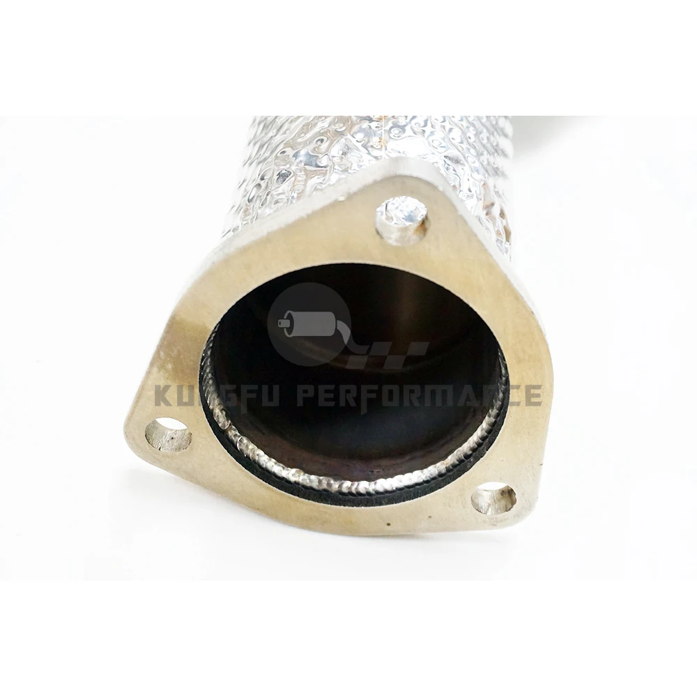 KUNGFU PERFORMANCE Bajante Decat AU DI RS7 RS6 C8 4.0T de acero inoxidable de 1,5 mm de espesor con protector térmico 2019+