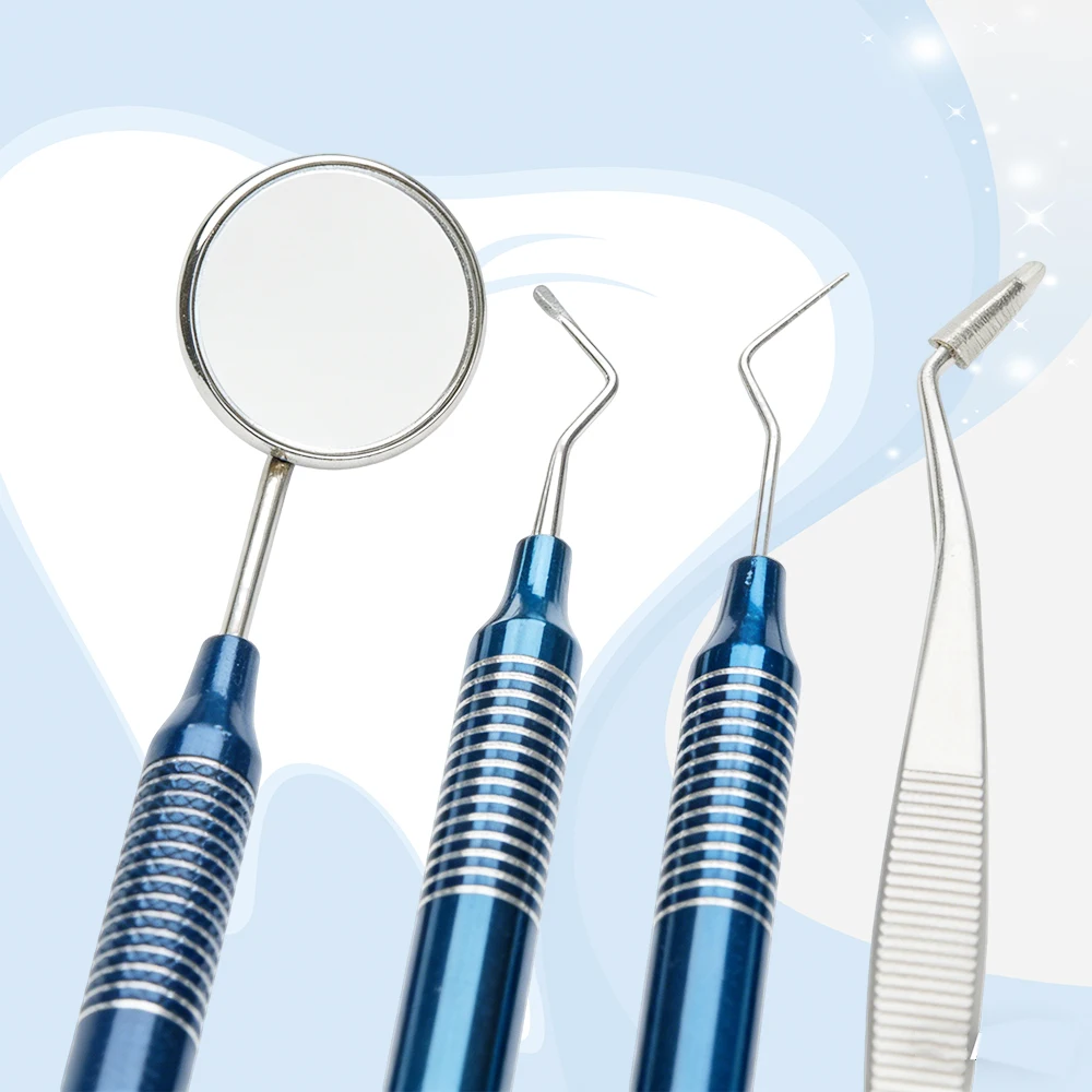 

Dental Hygiene Tool Kit: Explorer, Tartar Scraper, Scaler & Calculus/Plaque Remover for Teeth Cleaning & Oral Care Set