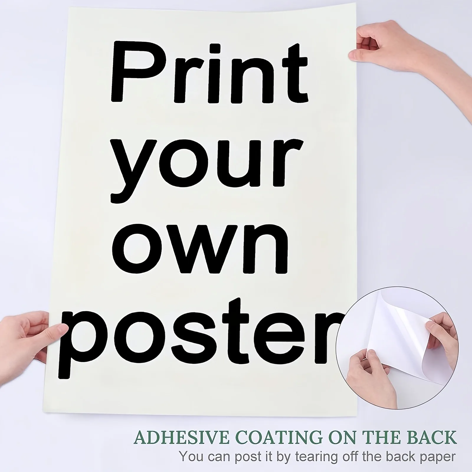 Custom Self-adhesive Wall Posters, Personalized Stickers For Bedroom And Living Room Decoration, Diy Photo/text Decals