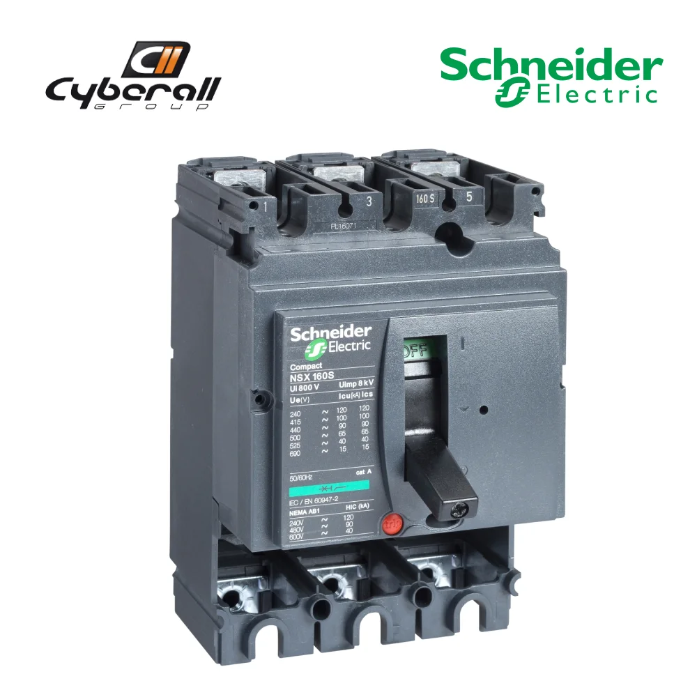 Schneider Electric-Cyberall-magnetothermal motor circuit breaker, Compact model NSX250L, 3 pole SD