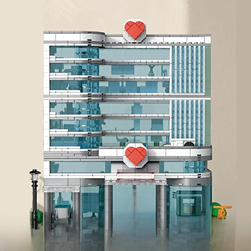 1350 Stück Stadt Krankenhaus Arzt Rettungs raum kompatible Modellbau steine Ziegel Spielzeug