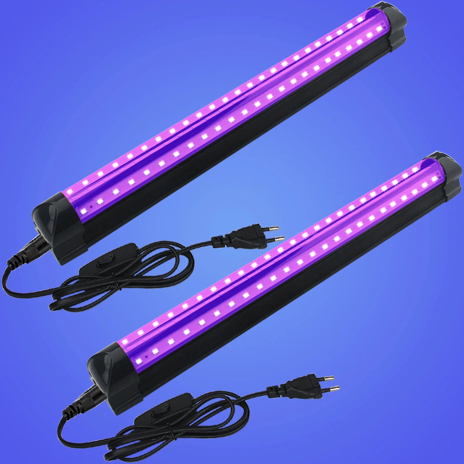 INDMIRD 10W Black Light Lamp,UV Black Light Tube, 395nm LED Lamp,Blacklight Bar for Halloween,Club,Party,Disco