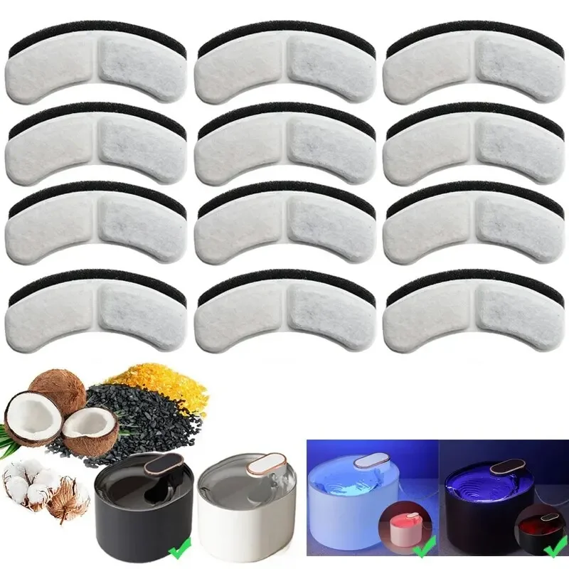 Filtre de remplacement pour fontaine d'eau pour chat, accessoires pour distributeur d'eau pour animaux de compagnie, élément filtrant de remplacement pour fontaine de chat