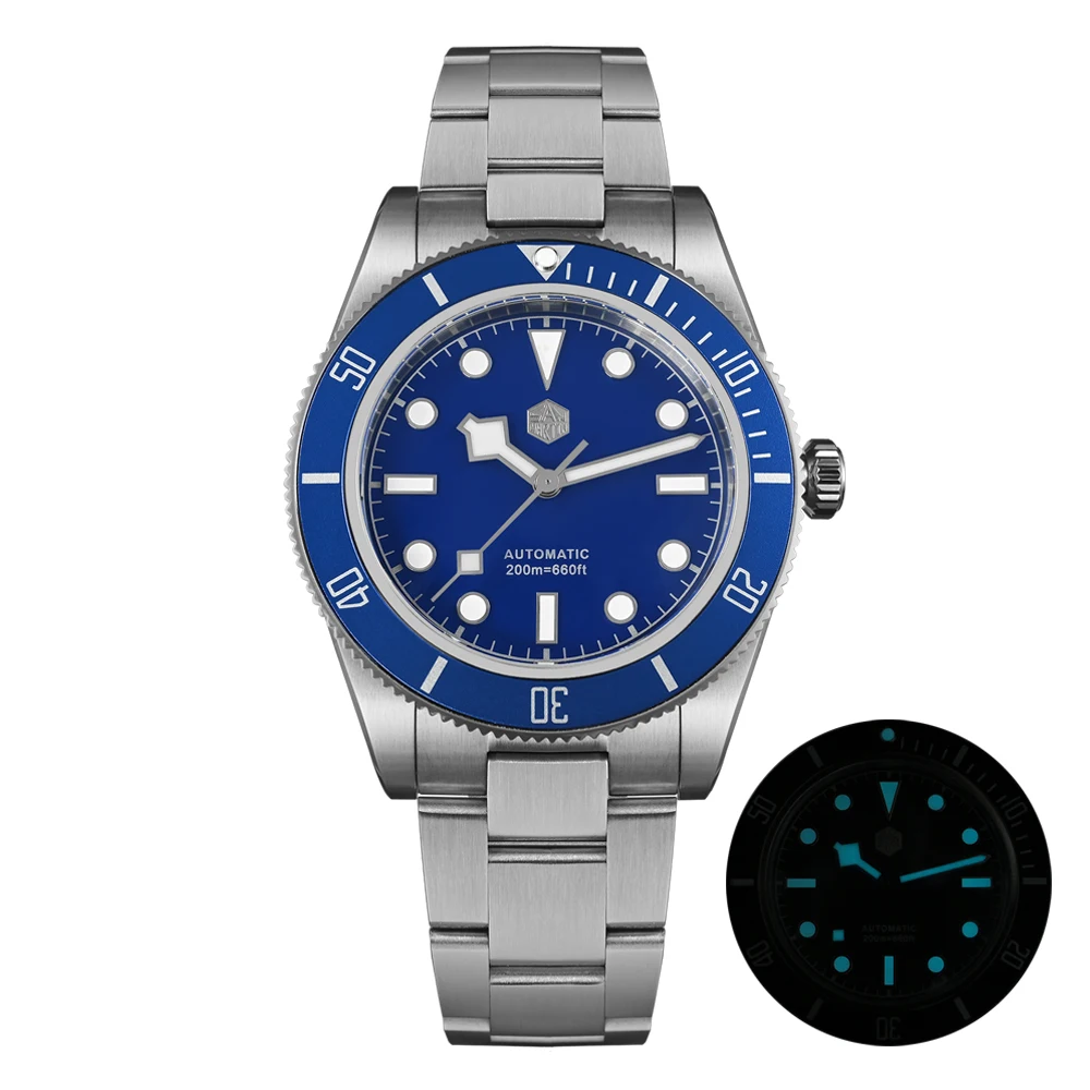 San Martin New 40mm BB58 Retro Luxury Diver Watch NH35 Automatic Mechanical Watches For Men Sapphire Luminous 20Bar Reloj SN0008 image 3
