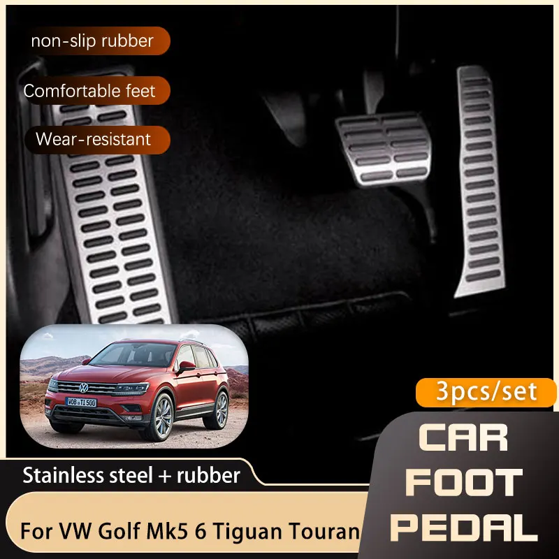 

Car Pedals For Volkswagen VW Golf 5 6 Mk5 6 Rabbit GTI Scirocco Tiguan Touran Skoda Octavia Superb Gas Brake Non-slip Pedal Pads