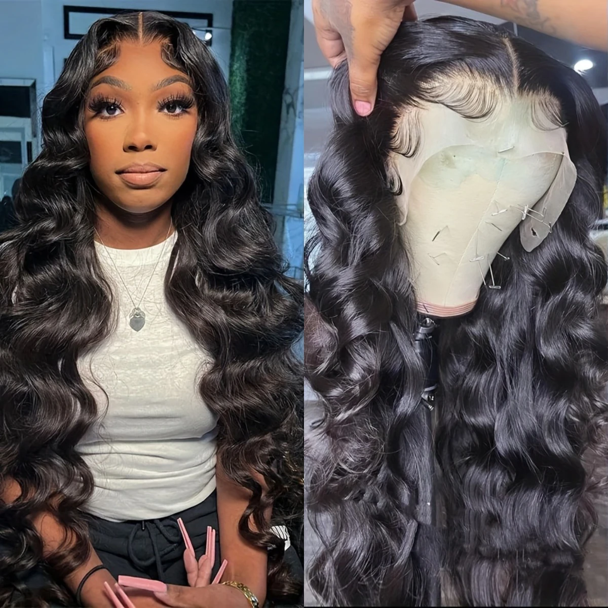 

13x6 HD Transparent Lace Frontal Body Wave Natural Wig 13x4 Front Glueless 100% Human Hair Brazilian Remy Wigs For Women Choice