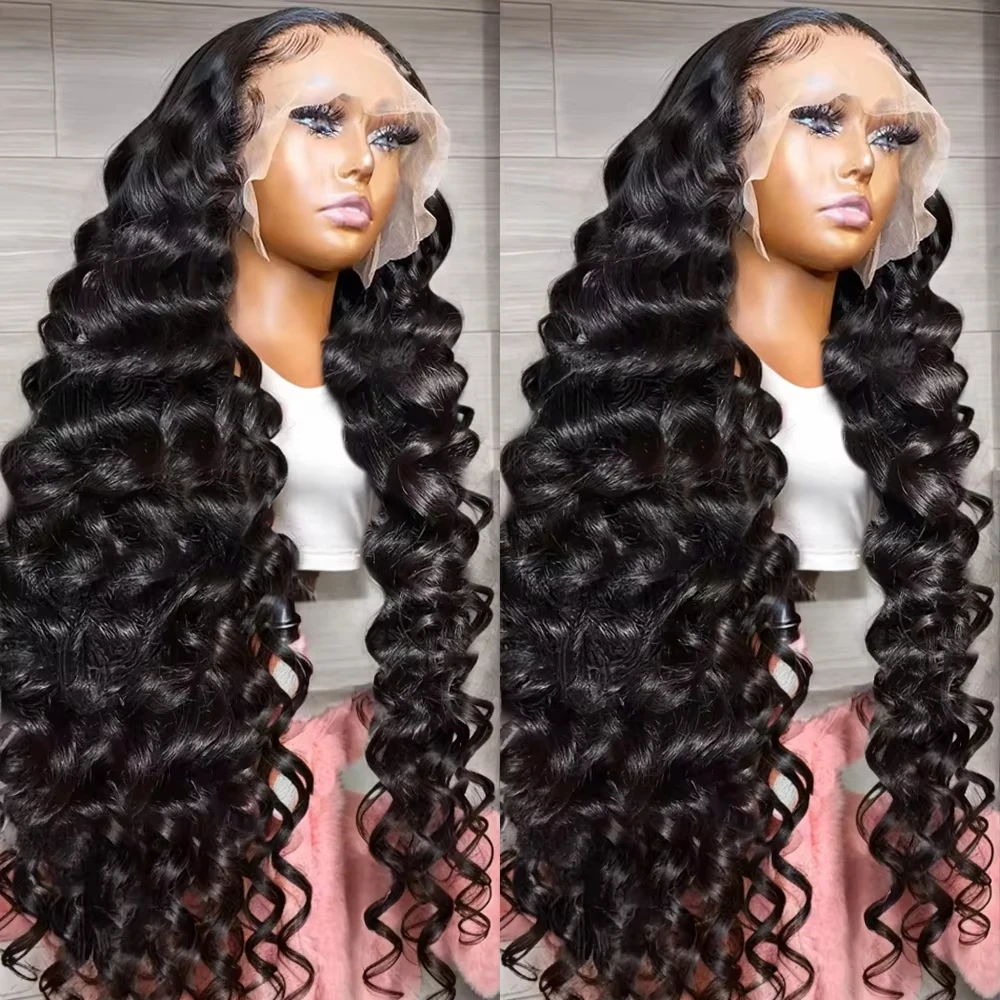 Addictive 30 34 Inch Loose Wave 13x4 13x6 HD Lace Front Human Hair Wig Brazilian Preplucked Deep Curly Lace Frontal Wigs