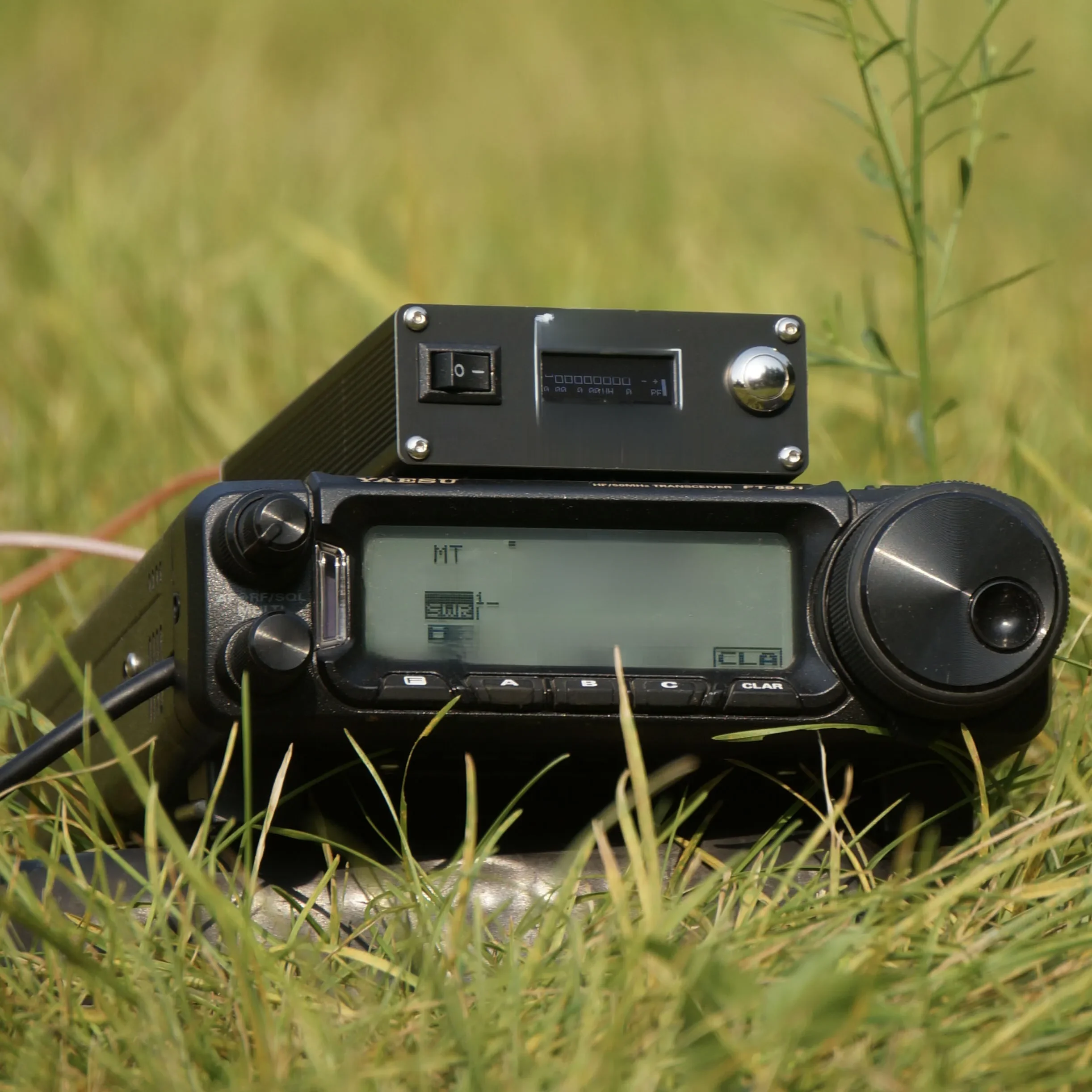 ANTUNER AT100M Pro 1.8 mhz-30 mhz 100 W Antenne Tuner Ondersteuning Morse Code Exerciser Staande Golf Meter Power meter Voor HF Radio - afbeelding 2