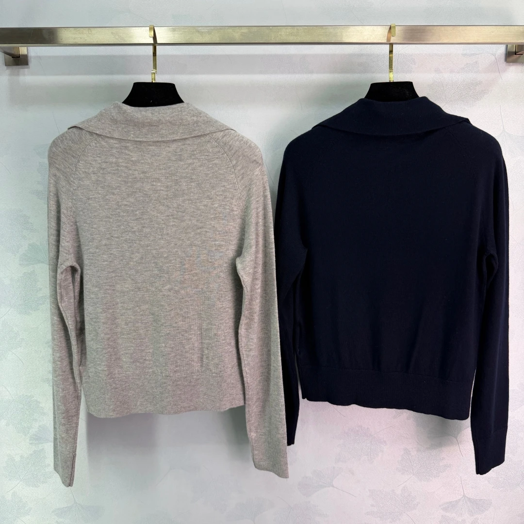 

Woman Clothes Early Spring Wear Casual Fit Knitted Polo Shirt Soft Fabric Lapel Design Simple Style Comfortable And Versatile