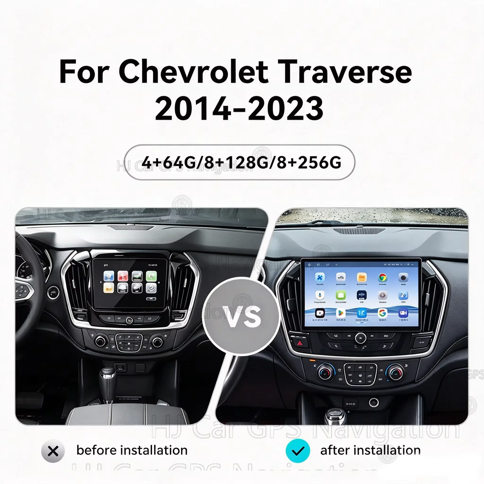 11.6 Inch Touchscreen Car Radio For Chevrolet Traverse 2014-2023 Android 13 Multimedia GPS Navi Wireless CarPlay Car Accessorie