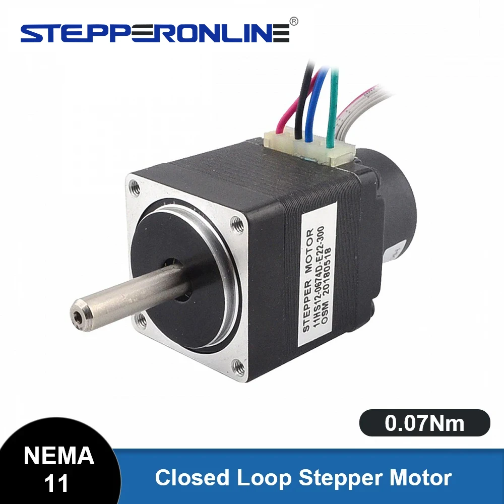 Nema 11 Closed Loop Stepper Motor 0.07Nm Encoder 300CPR 0.67A 2-phase Hybrid Nema11 Step Motor