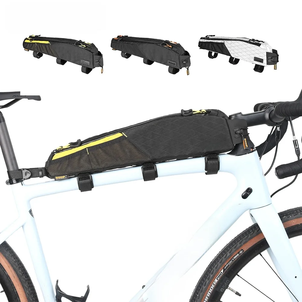 AliExpress Rhinowalk Bicycle Top Tube Bag Waterproof 2.1L Bike Front Frame Bag Bikepacking Travel Luggage Bike Accessories For MTB Gravel