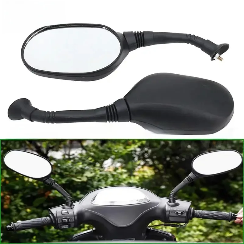 AliExpress NONE 2Pcs/Pair Universial 6mm 8mm Motorcycle Mirror Scooter E-Bike Rearview Mirrors Electromobile Back Side Convex Mirror