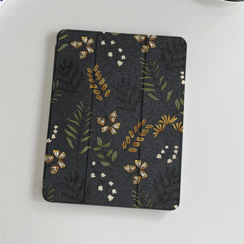 

Cute Leaf Tablet Case For iPad Pro 11 inch Air 2024 iPad Air 5/4 10.9 10th 5/6/7/8 10.2 9.7 inch Air3 10.5 mini 6/5 Cover Cases
