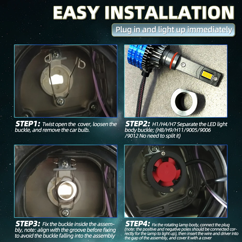 العالمي 150 واط H1 H7 9005 HB3 9006 HB4 H11 6000 كيلو الأبيض سيارة المصباح الكهربي مع أنبوب نحاسي مزدوج توربو مروحة المصابيح الأمامية 12 فولت