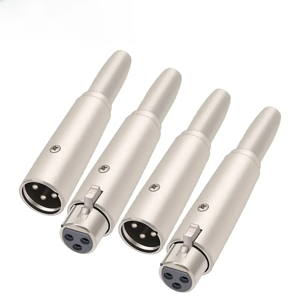 Prise de Conversion XLR à 3 broches, 1 pièce/lot, adaptateur de cordon de micro à noyau en cuivre de 6.5mm, prise mâle vers prise Audio Mono femelle de 1/4 pouces