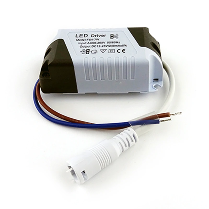 LED Driver 3W 4-7W 8-12W 13-18W 18-24W guscio di plastica sicuro LED Driver unità di alimentazione trasformatori di illuminazione adattatore per