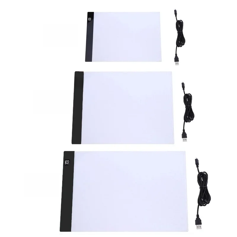 A3/A4/A5 Drie Niveau Dimbare Led Licht Pad Tekentafel Pad Tracing Lichtbak Oogbescherming Gemakkelijker voor Diamant Schilderen - afbeelding 2