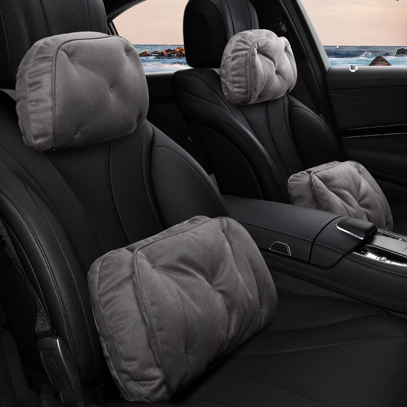 

Car Neck PillowTufted Automobile Headrest Cushion& Cervical Vertebral Support Pads For Driving Travel Simplicity Seat Support