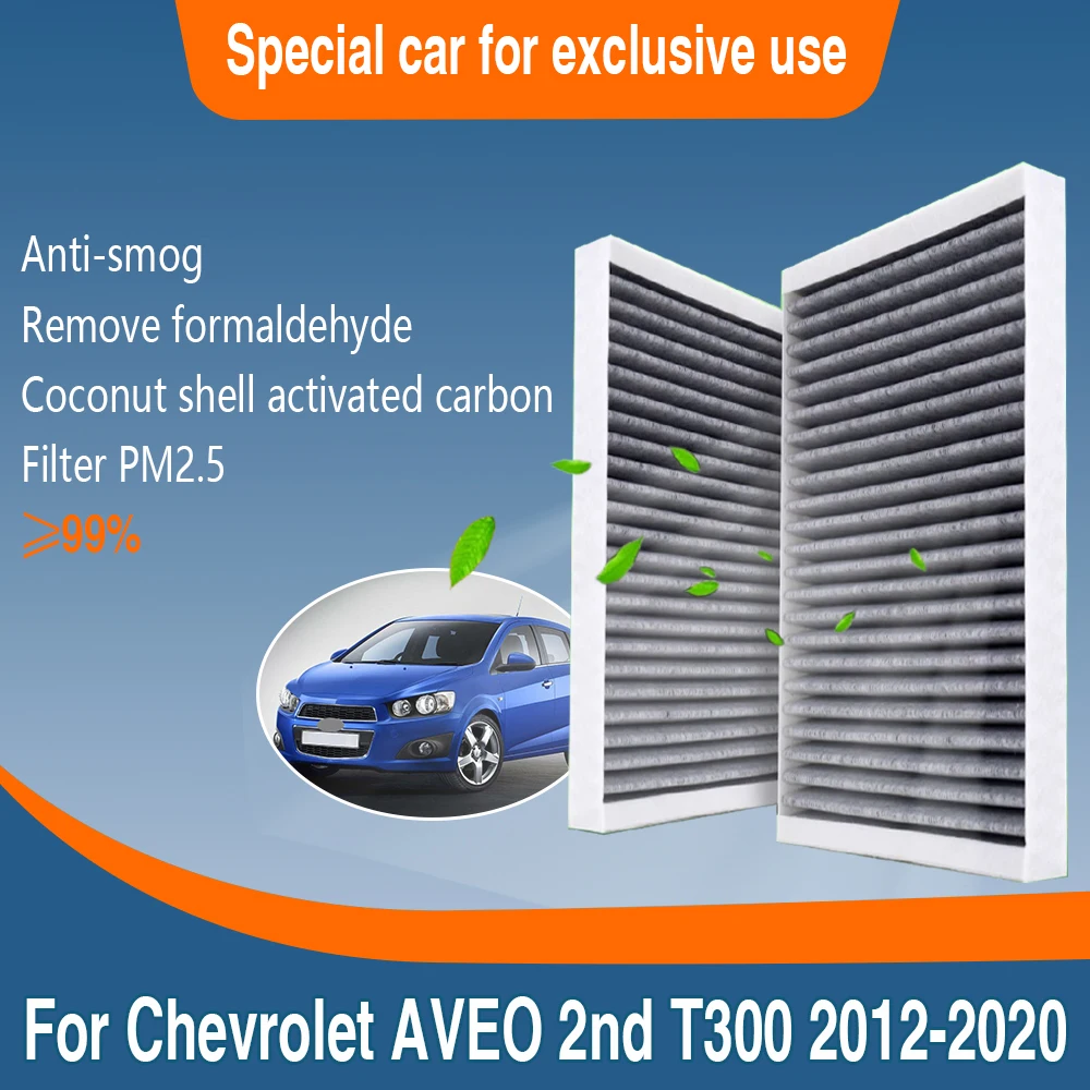 For Chevrolet AVEO 2nd T300 2012~2020 2013 Car Accessories External Cabin Filter Car Air Conditioner 13271190 52425938 1808524